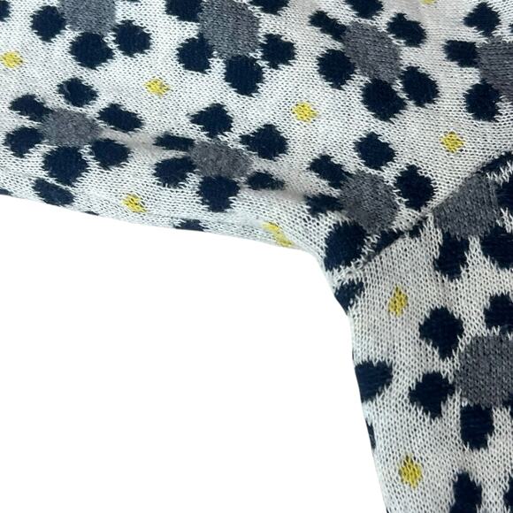 Anthropologie Field Flower Crewneck Floral Sweater 3/4 Sleeves Sz M - Picture 7 of 9